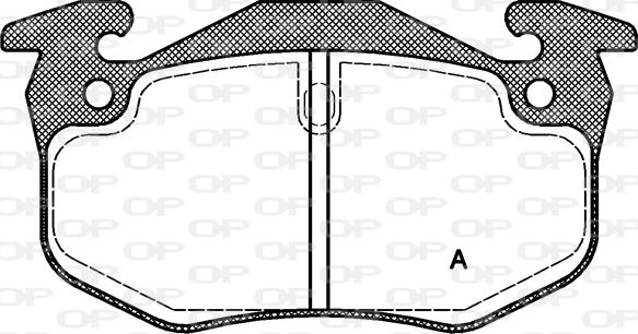 Open Parts BPA0144.50 - Kit de plaquettes de frein, frein à disque cwaw.fr