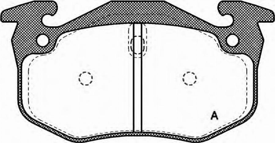 Open Parts BPA0144.06 - Kit de plaquettes de frein, frein à disque cwaw.fr