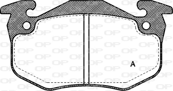 Open Parts BPA0144.80 - Kit de plaquettes de frein, frein à disque cwaw.fr