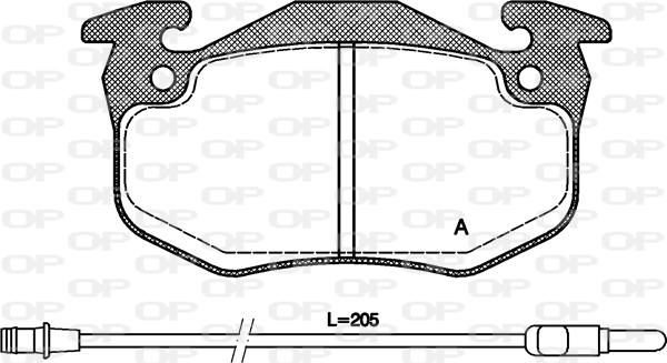 Open Parts BPA0144.32 - Kit de plaquettes de frein, frein à disque cwaw.fr