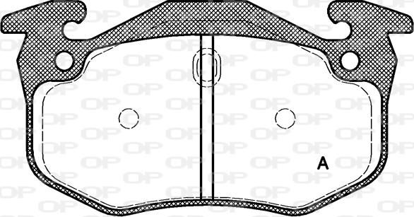 Open Parts BPA0144.70 - Kit de plaquettes de frein, frein à disque cwaw.fr