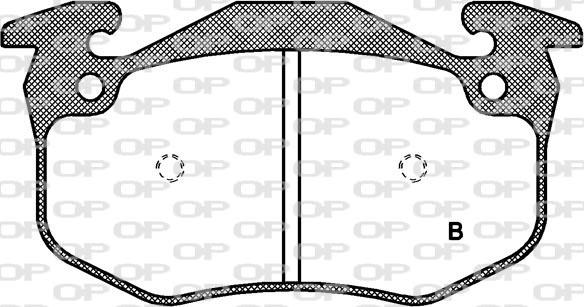 Open Parts BPA0144.70 - Kit de plaquettes de frein, frein à disque cwaw.fr