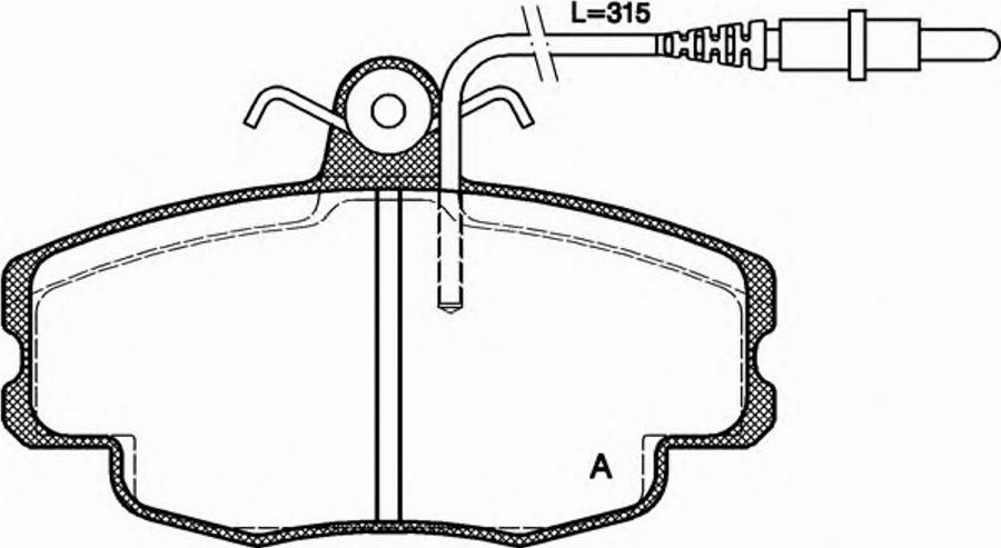 Open Parts BPA0141.24 - Kit de plaquettes de frein, frein à disque cwaw.fr