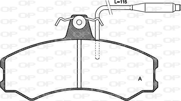 Open Parts BPA0143.02 - Kit de plaquettes de frein, frein à disque cwaw.fr