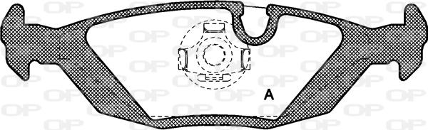 Open Parts BPA0155.00 - Kit de plaquettes de frein, frein à disque cwaw.fr