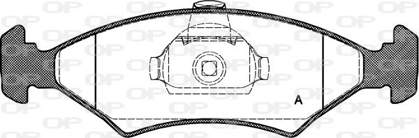 Open Parts BPA0119.10 - Kit de plaquettes de frein, frein à disque cwaw.fr