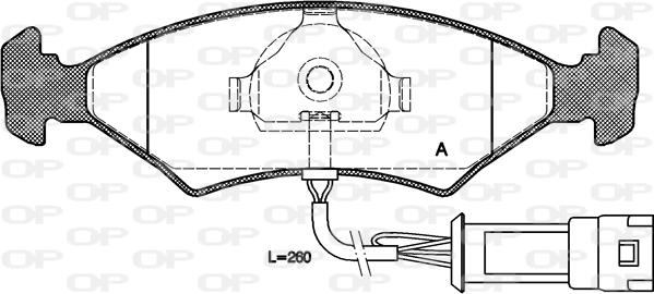 Open Parts BPA0119.32 - Kit de plaquettes de frein, frein à disque cwaw.fr