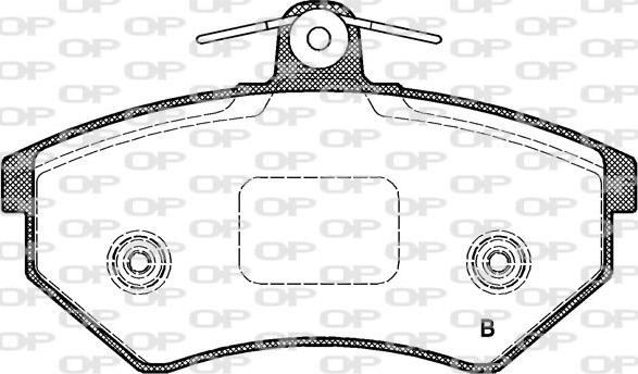 Open Parts BPA0134.62 - Kit de plaquettes de frein, frein à disque cwaw.fr