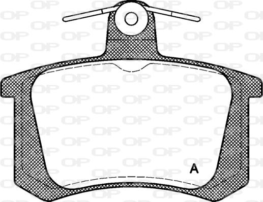 Open Parts BPA0135.20 - Kit de plaquettes de frein, frein à disque cwaw.fr