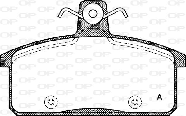 Open Parts BPA0128.50 - Kit de plaquettes de frein, frein à disque cwaw.fr