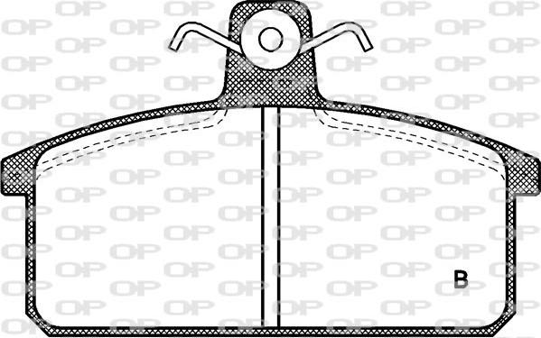 Open Parts BPA0128.02 - Kit de plaquettes de frein, frein à disque cwaw.fr