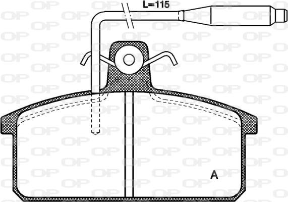 Open Parts BPA0128.02 - Kit de plaquettes de frein, frein à disque cwaw.fr