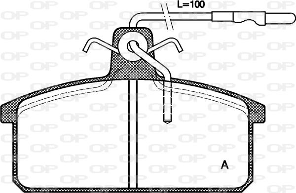 Open Parts BPA0128.32 - Kit de plaquettes de frein, frein à disque cwaw.fr