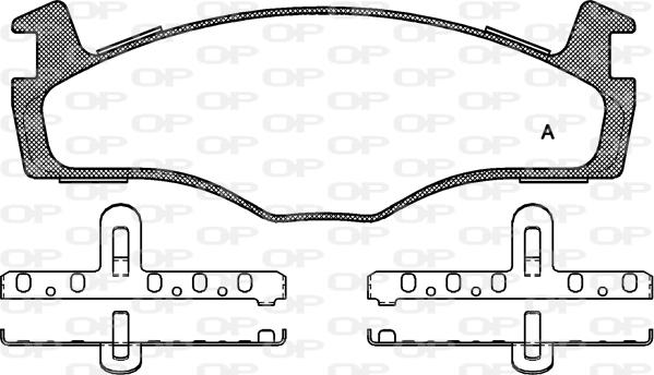 Open Parts BPA0171.60 - Kit de plaquettes de frein, frein à disque cwaw.fr