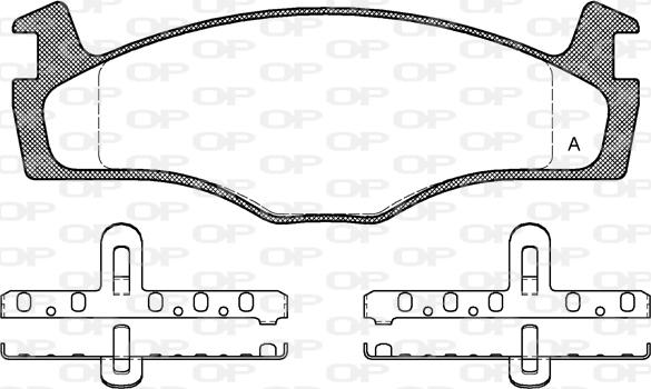 Open Parts BPA0171.00 - Kit de plaquettes de frein, frein à disque cwaw.fr