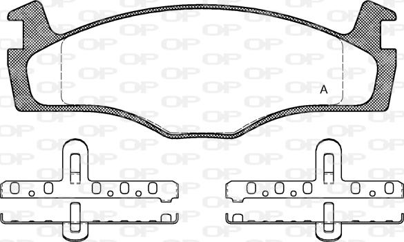 Open Parts BPA0171.10 - Kit de plaquettes de frein, frein à disque cwaw.fr