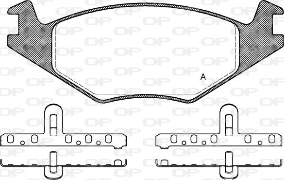 Open Parts BPA0171.20 - Kit de plaquettes de frein, frein à disque cwaw.fr