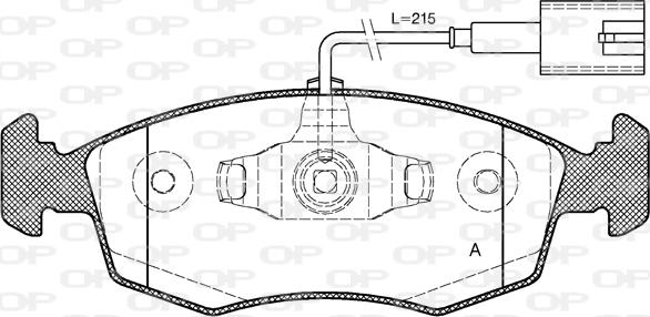 Open Parts BPA0172.52 - Kit de plaquettes de frein, frein à disque cwaw.fr