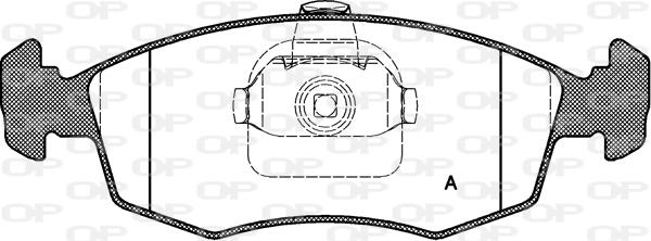 Open Parts BPA0172.10 - Kit de plaquettes de frein, frein à disque cwaw.fr