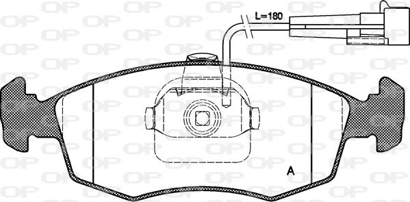 Open Parts BPA0172.12 - Kit de plaquettes de frein, frein à disque cwaw.fr