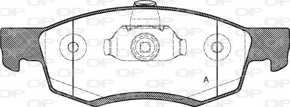 Open Parts BPA0172.32 - Kit de plaquettes de frein, frein à disque cwaw.fr