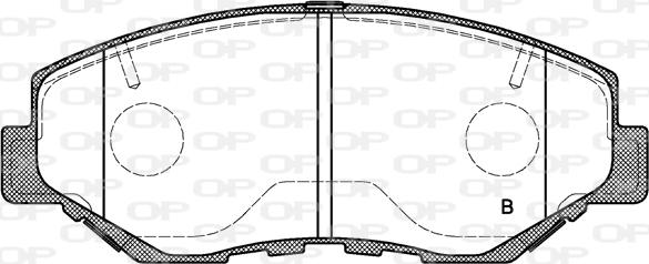 Open Parts BPA0899.00 - Kit de plaquettes de frein, frein à disque cwaw.fr