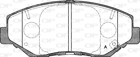 Open Parts BPA0899.00 - Kit de plaquettes de frein, frein à disque cwaw.fr