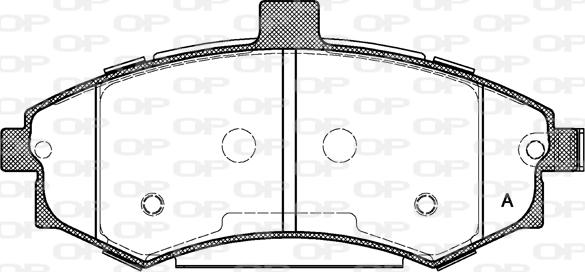 Open Parts BPA0893.02 - Kit de plaquettes de frein, frein à disque cwaw.fr