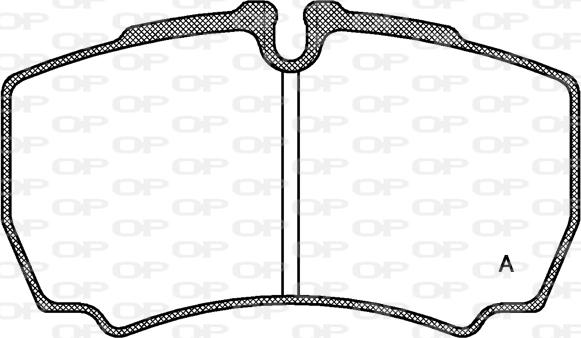 Open Parts BPA0849.00 - Kit de plaquettes de frein, frein à disque cwaw.fr