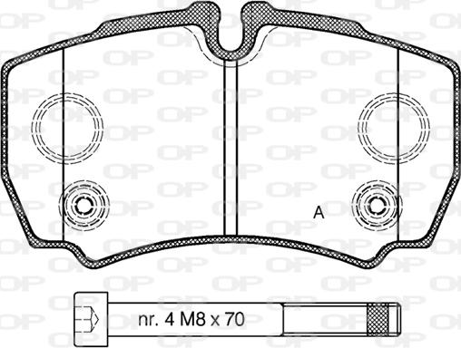 Open Parts BPA0849.10 - Kit de plaquettes de frein, frein à disque cwaw.fr