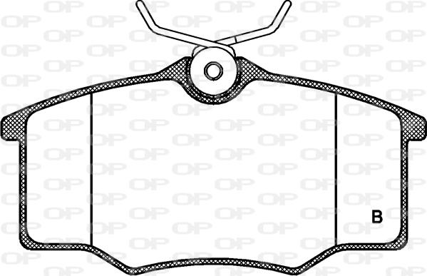 Open Parts BPA0846.00 - Kit de plaquettes de frein, frein à disque cwaw.fr