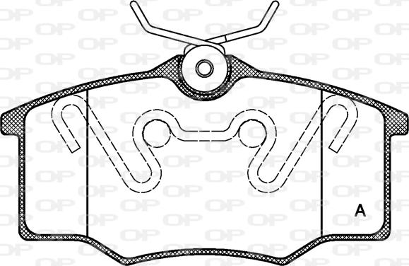 Open Parts BPA0846.00 - Kit de plaquettes de frein, frein à disque cwaw.fr