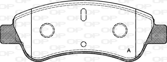 Open Parts BPA0840.10 - Kit de plaquettes de frein, frein à disque cwaw.fr