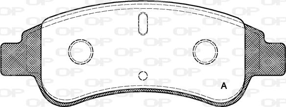 Open Parts BPA0840.30 - Kit de plaquettes de frein, frein à disque cwaw.fr