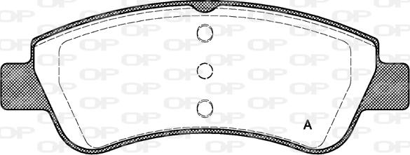 Open Parts BPA0840.20 - Kit de plaquettes de frein, frein à disque cwaw.fr