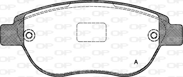 Open Parts BPA0841.00 - Kit de plaquettes de frein, frein à disque cwaw.fr