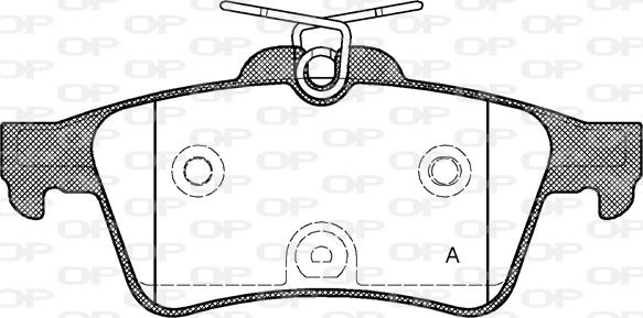 Open Parts BPA0842.40 - Kit de plaquettes de frein, frein à disque cwaw.fr