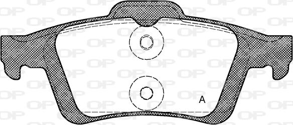 Open Parts BPA0842.30 - Kit de plaquettes de frein, frein à disque cwaw.fr