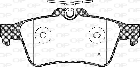 Open Parts BPA0842.20 - Kit de plaquettes de frein, frein à disque cwaw.fr