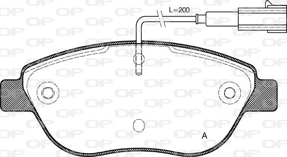 Open Parts BPA0859.01 - Kit de plaquettes de frein, frein à disque cwaw.fr