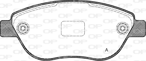 Open Parts BPA0859.10 - Kit de plaquettes de frein, frein à disque cwaw.fr