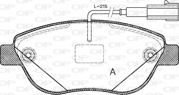 Open Parts BPA0859.12 - Kit de plaquettes de frein, frein à disque cwaw.fr