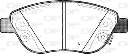 Open Parts BPA0859.32 - Kit de plaquettes de frein, frein à disque cwaw.fr