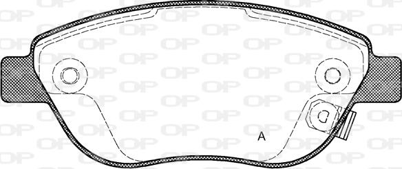 Open Parts BPA0859.21 - Kit de plaquettes de frein, frein à disque cwaw.fr