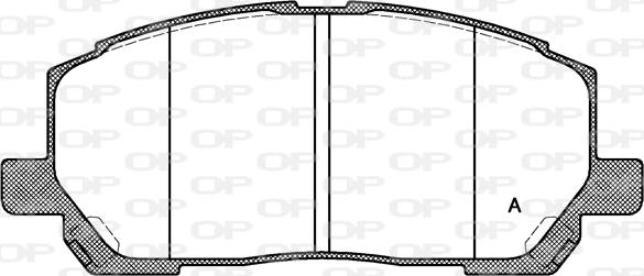 Open Parts BPA0855.00 - Kit de plaquettes de frein, frein à disque cwaw.fr