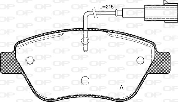 Open Parts BPA0858.01 - Kit de plaquettes de frein, frein à disque cwaw.fr