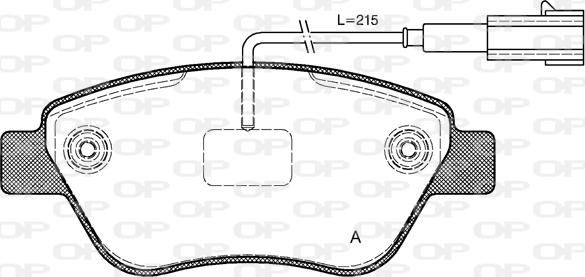 Open Parts BPA0858.11 - Kit de plaquettes de frein, frein à disque cwaw.fr