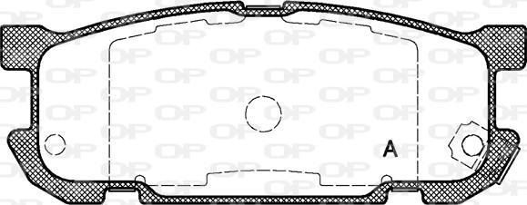 Open Parts BPA0853.02 - Kit de plaquettes de frein, frein à disque cwaw.fr