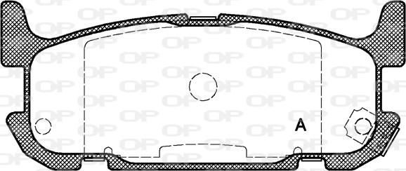 Open Parts BPA0853.12 - Kit de plaquettes de frein, frein à disque cwaw.fr