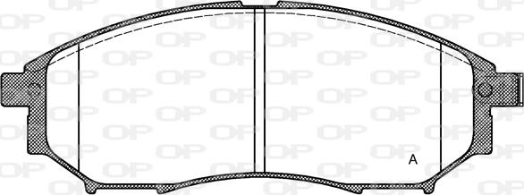 Open Parts BPA0852.14 - Kit de plaquettes de frein, frein à disque cwaw.fr